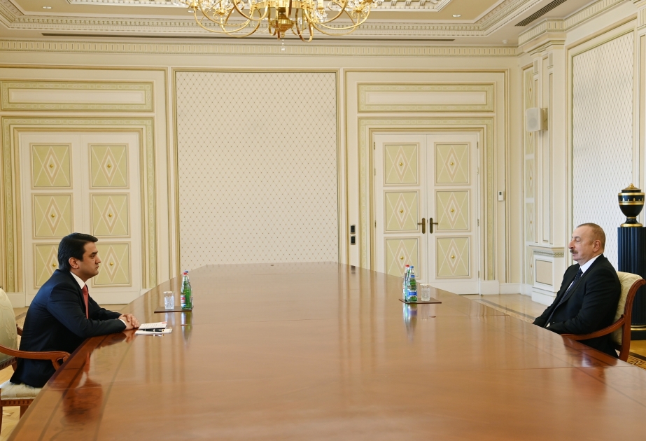 Präsident Ilham Aliyev empfängt Vorsitzenden der Obersten Nationalversammlung Tadschikistans VIDEO