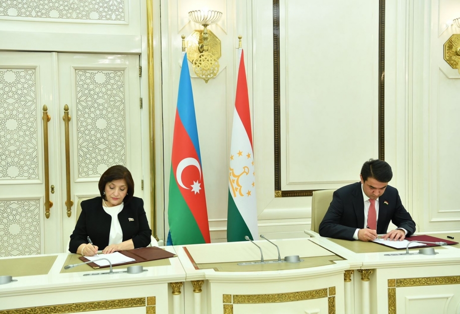 Azərbaycan və Tacikistan parlamentləri arasında Əməkdaşlıq haqqında Saziş imzalanıb