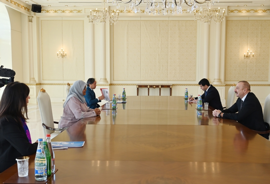 President Ilham Aliyev received Executive Director of UN Human Settlements Programme VIDEO