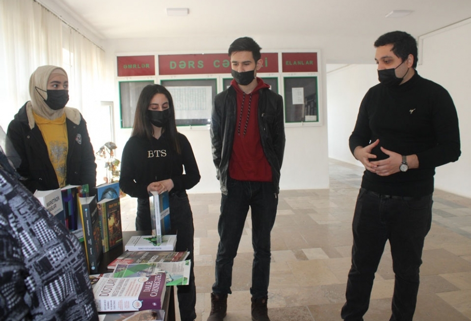 Mingəçevir Dövlət Universitetində kitab sərgisi keçirilib