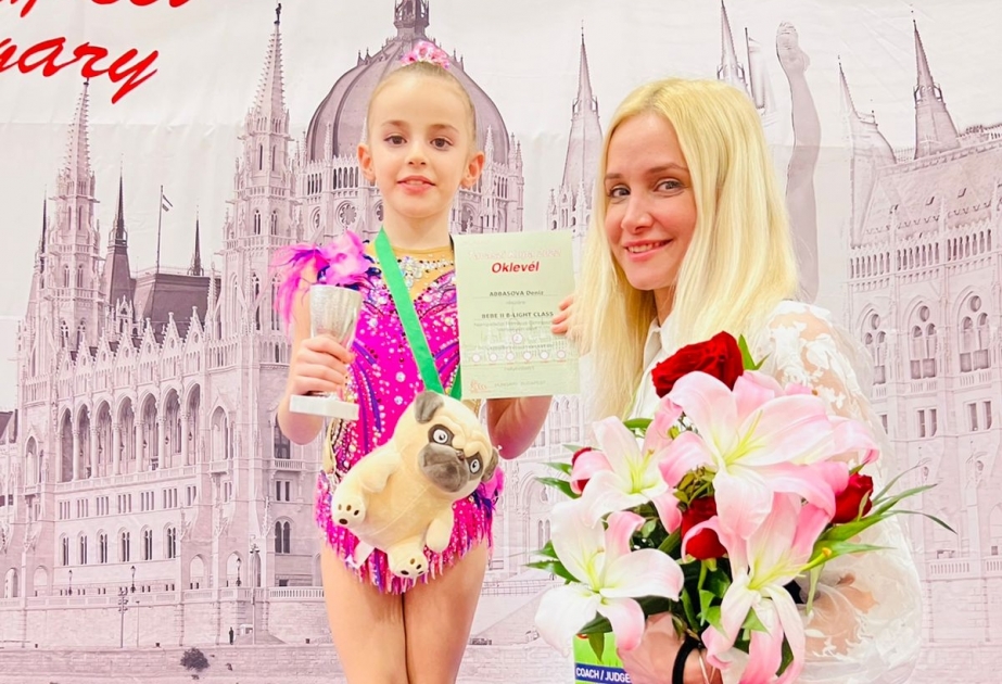 On bir yaşlı gimnastımız beynəlxalq turnirdə qızıl medal qazanıb VİDEO