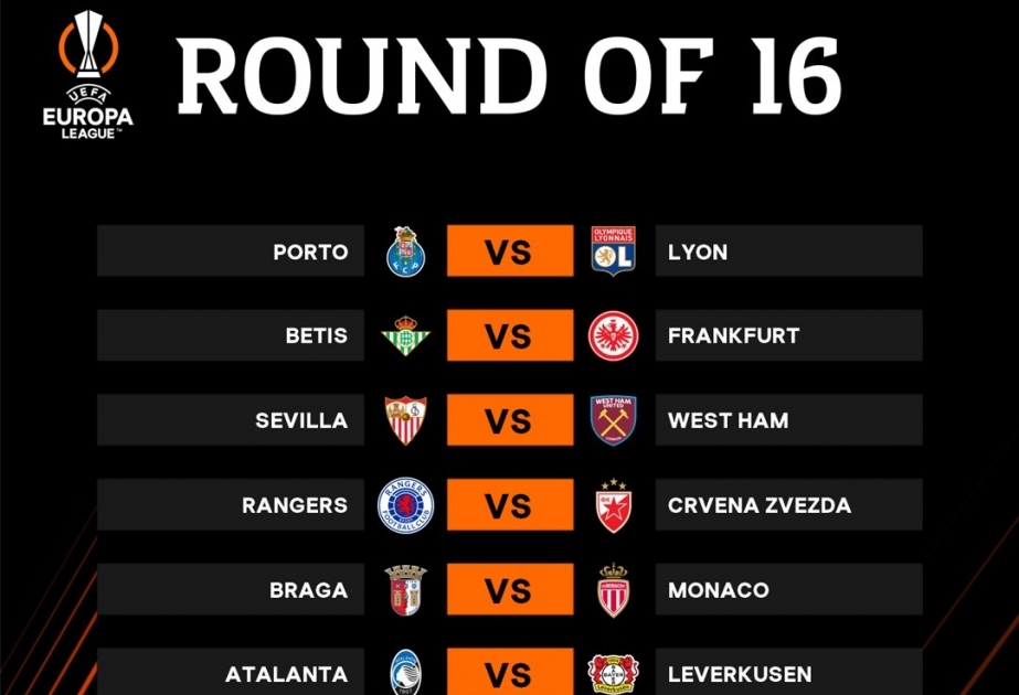 Bu gün UEFA Avropa Liqasında səkkizdəbir final mərhələsinin cavab oyunları keçiriləcək
