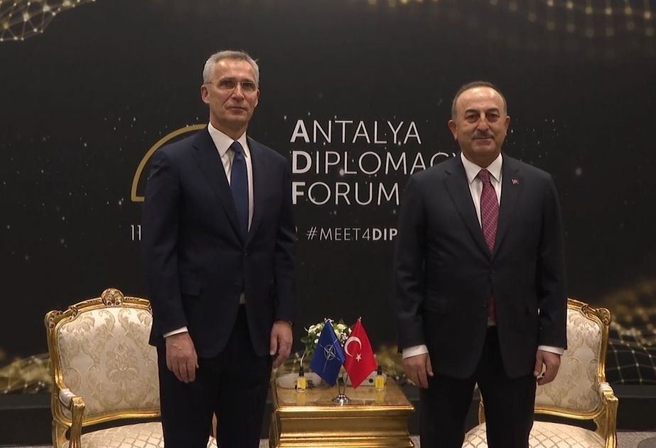 وزير خارجية تركيا يلتقي امين عام الناتو