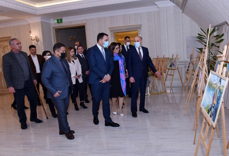 Sumqayıt şəhər Heydər Əliyev Mərkəzində “Qarabağa dönüş” sərgisi açılıb