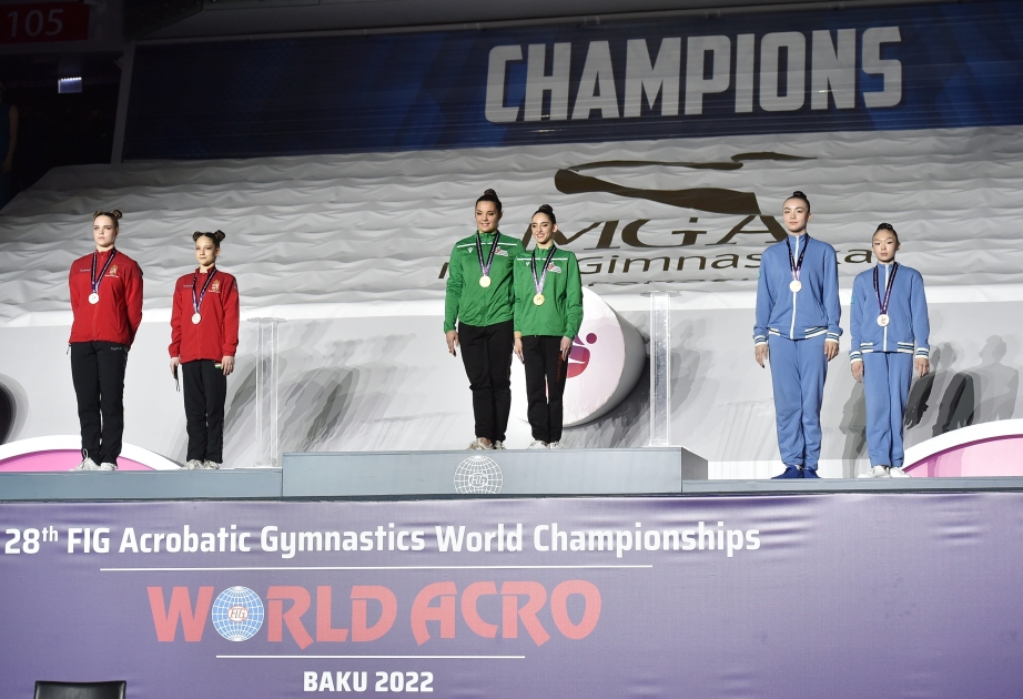 Las gimnastas portuguesas ganan la medalla de oro en el Campeonato Mundial de Bakú
