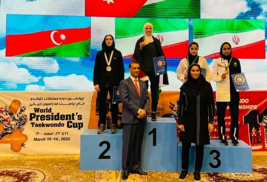 Taekwondistas de Azerbaiyán consiguen dos medallas en la Copa del Presidente en Irán