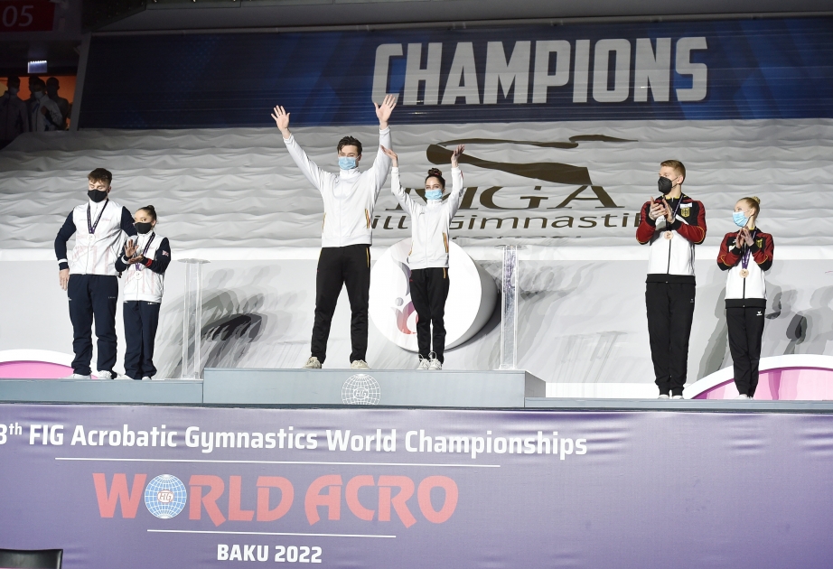 Belgian gymnasts win three golds at FIG Acrobatic Gymnastics World Championships