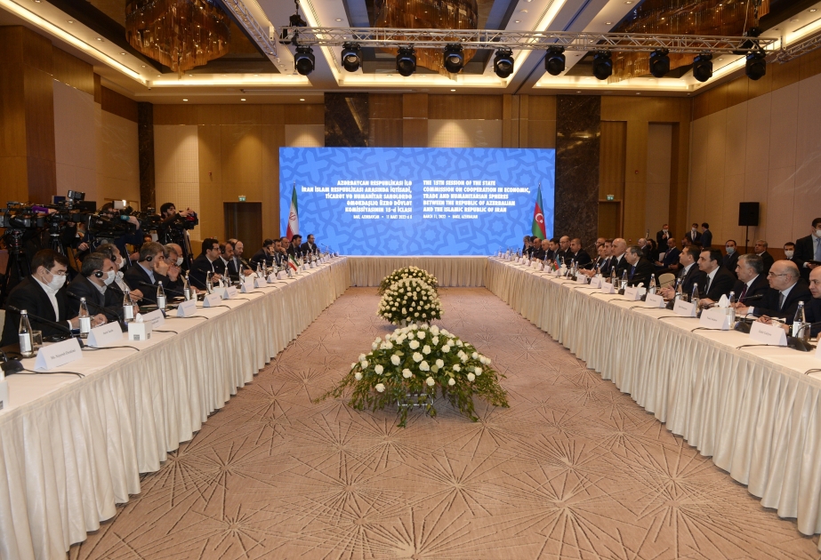 Arrancó la XV reunión de la Comisión Estatal de Cooperación entre Azerbaiyán e Irán en los ámbitos económico, comercial y humanitario