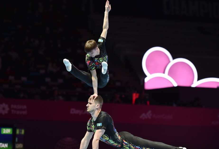 Bakıda keçirilən akrobatika gimnastikası üzrə 28-ci dünya çempionatı sona yaxınlaşır