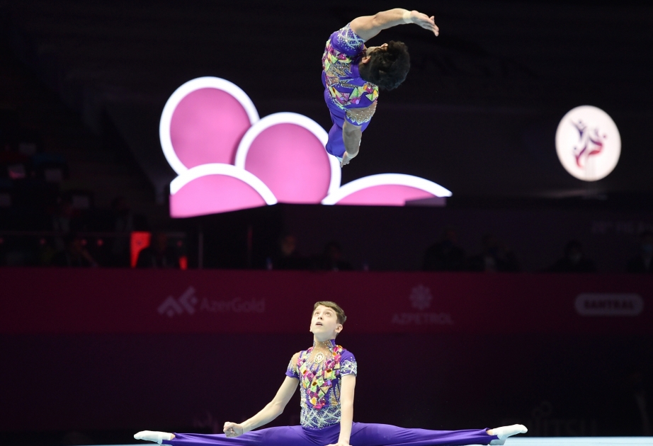 Bakıda keçirilən dünya çempionatında 10 ölkədən gimnastlar mükafatçılar sırasında yer alıblar