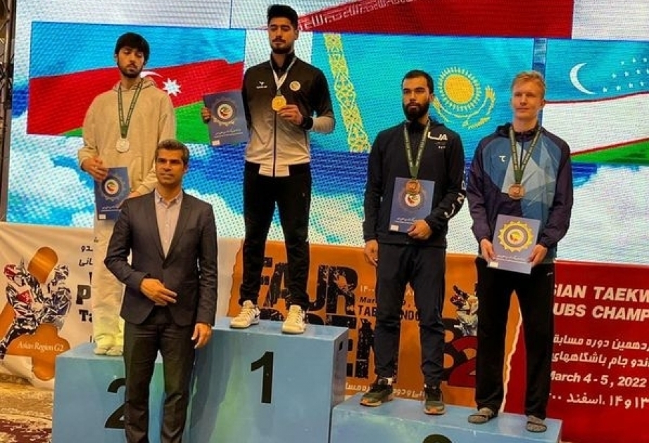 Azerbaijani male taekwondo fighters claim two medals at President`s Cup in Iran