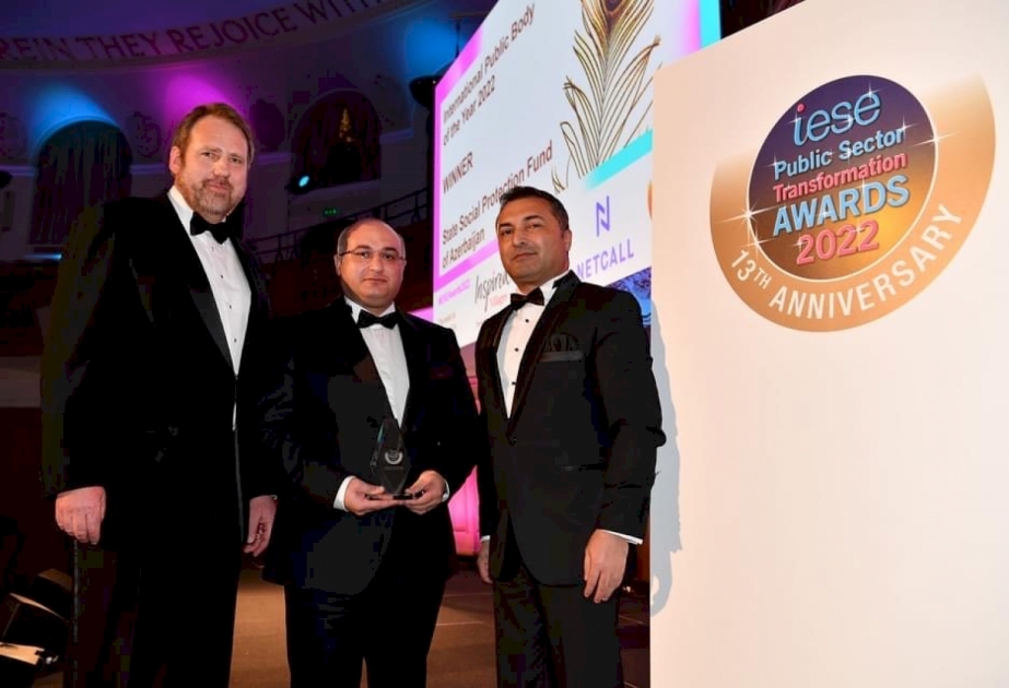 Dövlət Sosial Müdafiə Fondu beynəlxalq mükafata layiq görülüb - AZƏRTAC –  Azərbaycan Dövlət İnformasiya Agentliyi