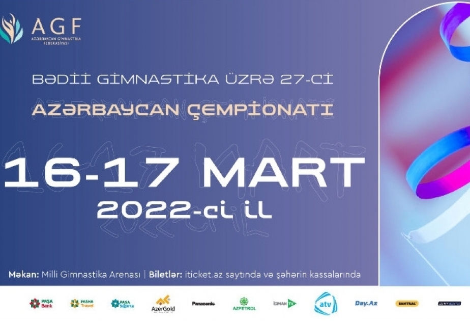 40 gimnastas participarán en el Campeonato de Gimnasia Rítmica de Azerbaiyán