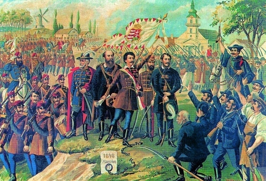 Венгры отмечают годовщину революции 1848 года
