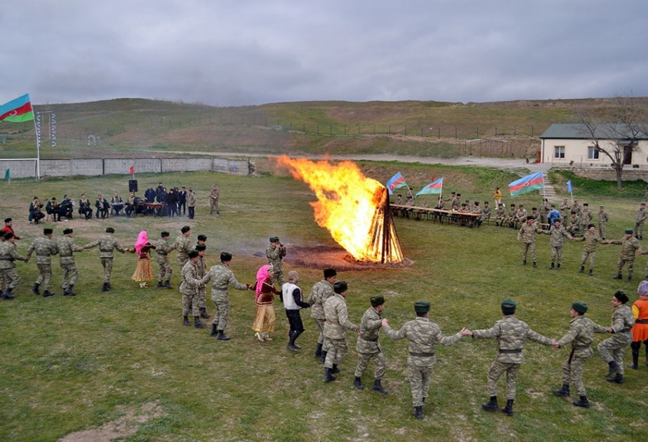 Novruz bayramı ərəfəsində hərbi qulluqçularla görüşlər keçirilib