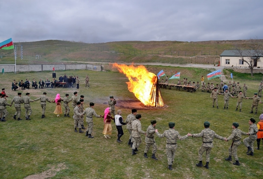 Meetings with servicemen held on Novruz eve