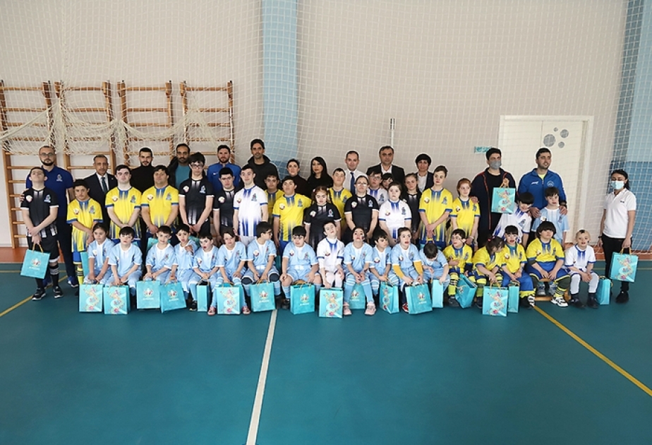 Bakıda daun sindromlu uşaqlar üçün futbol festivalı təşkil olunub