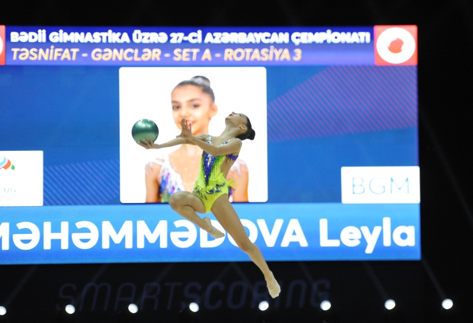 Bədii gimnastika üzrə 27-ci Azərbaycan çempionatında top ilə final yarışının iştirakçıları müəyyənləşib