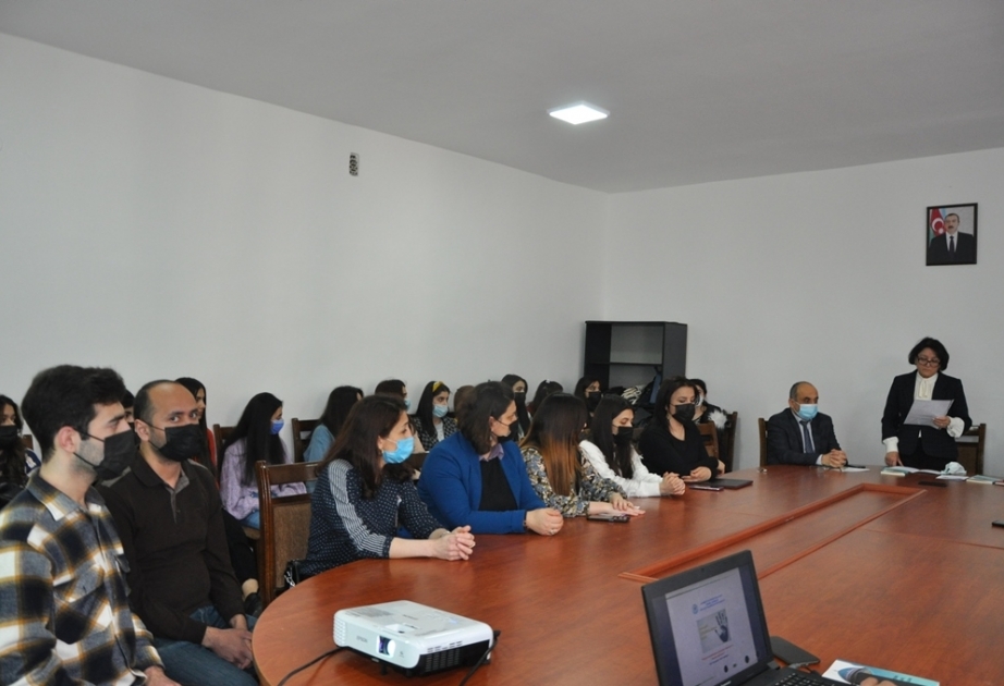 Mingəçevir Dövlət Universitetində “Məişət zorakılığının qarşısının aılnması və onunla mübarizə” mövzusunda seminar keçirilib