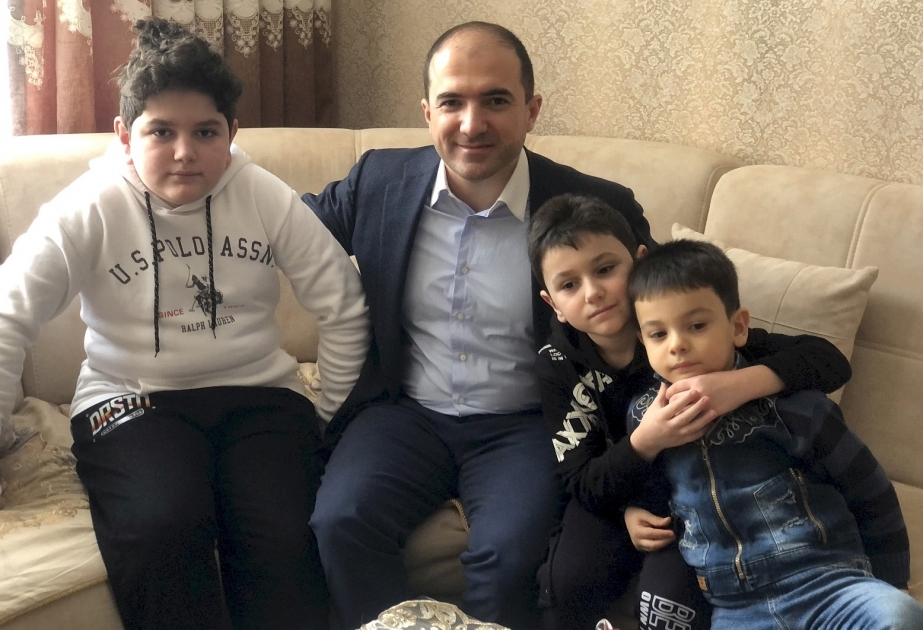 Посещены члены семьи шехида-майора Рагима Гусейнова