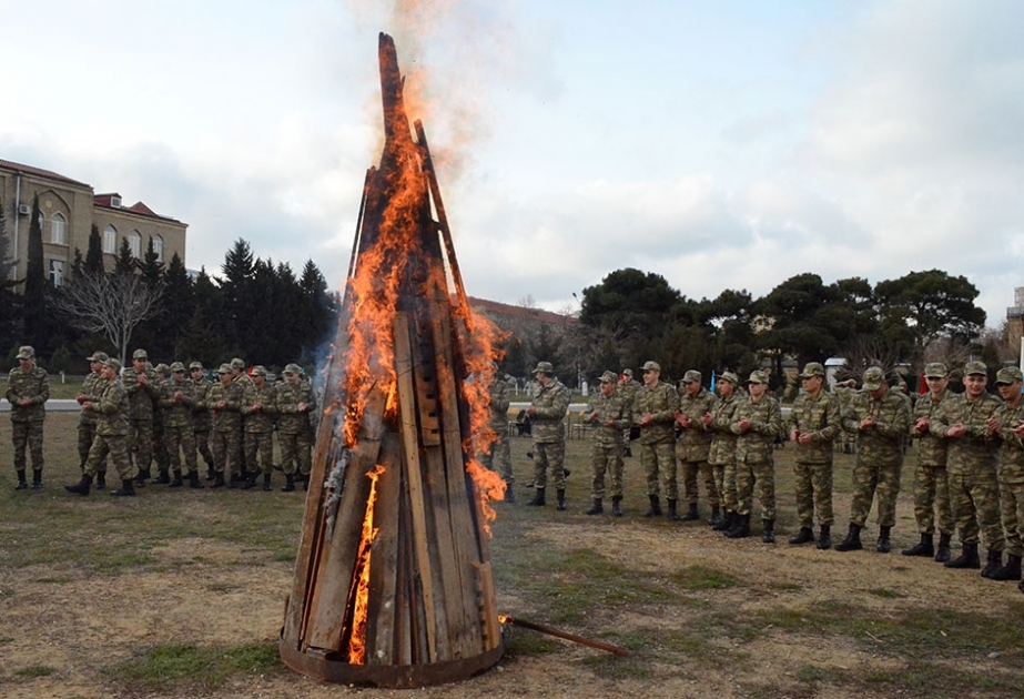 Azərbaycan Ordusunda Novruz bayramı münasibətilə silsilə tədbirlər keçirilib
