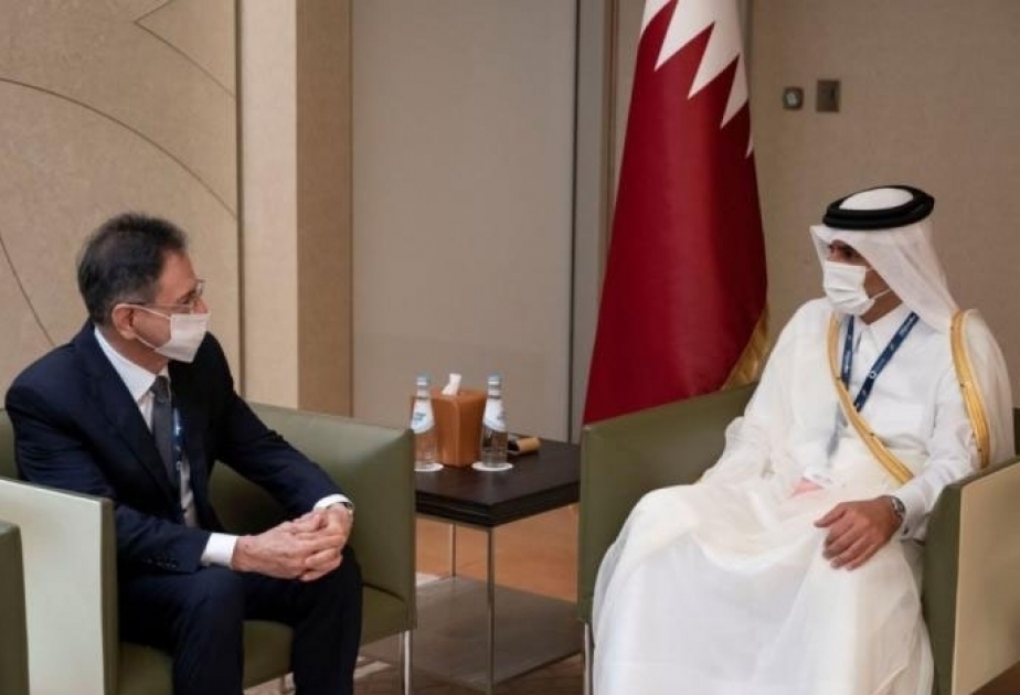 رئيس الوزراء القطري يلتقي وزير الإنتاج الحربي الاذربيجاني