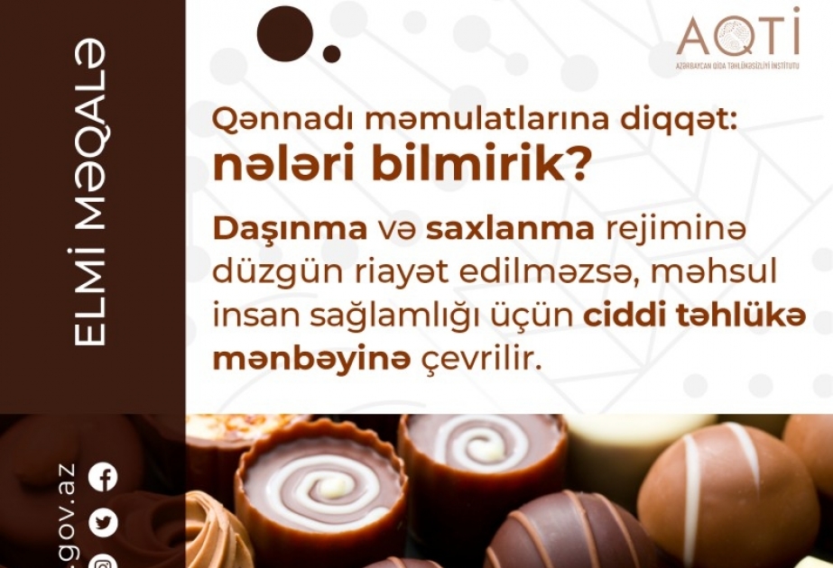 Qənnadı məmulatlarının saxlanılma qaydası