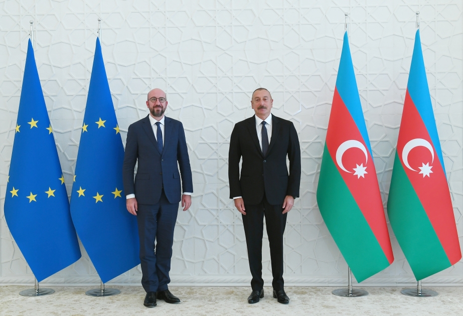 Президент Ильхам Алиев: Между Азербайджаном и Европейским Союзом существует активный диалог в области энергетики, безопасности, транспорта и других сферах