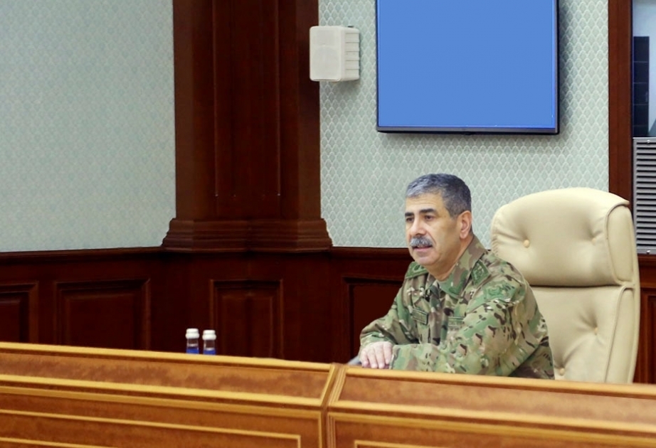 Azerbaijan`s Ministry of Defense hosts official meeting
