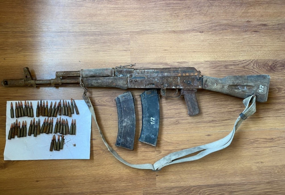 العثور على عدد من الأسلحة والذخائر في صوقوفوشان المحررة من الاحتلال الأرميني بمحافظة ترتر