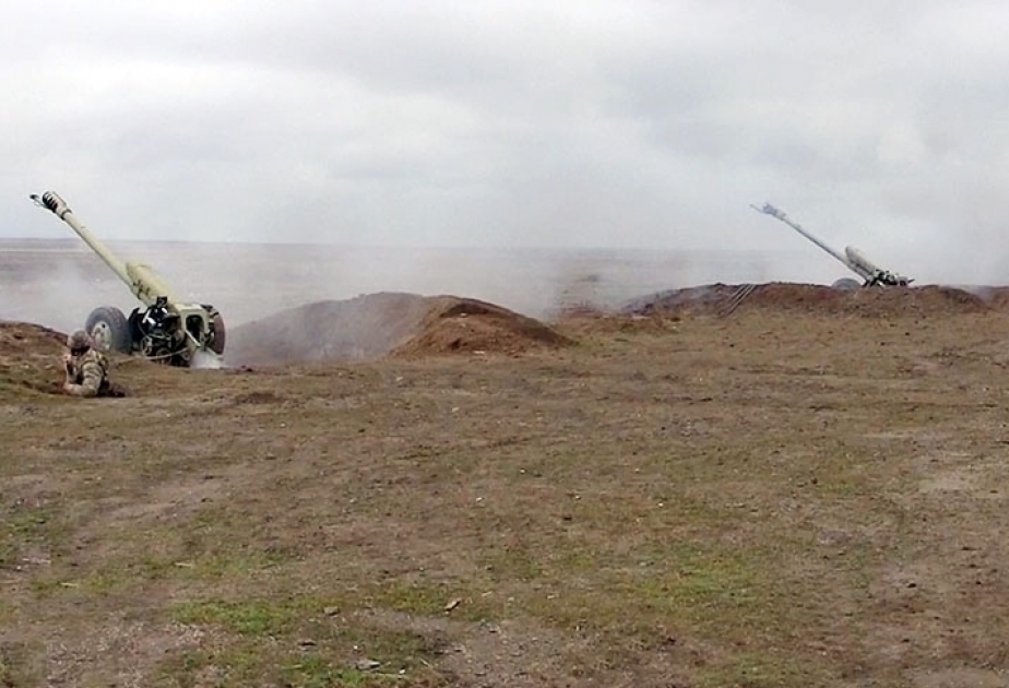 Azerbaijan’s Defense Ministry: Artillery units fulfill firing tasks VIDEO