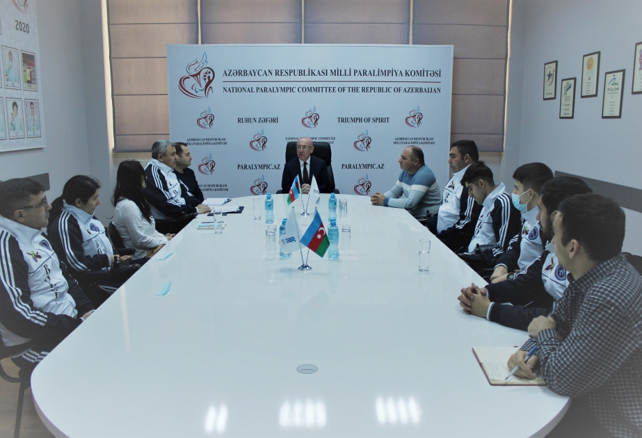 Milli Paralimpiya Komitəsi boccia idman növü üzrə milli komandanın üzvləri ilə görüş keçirib