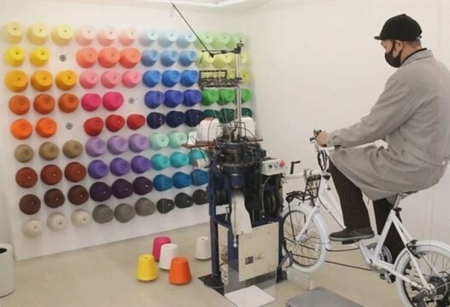 Japanese factory lets you knit your own socks by riding bicycle