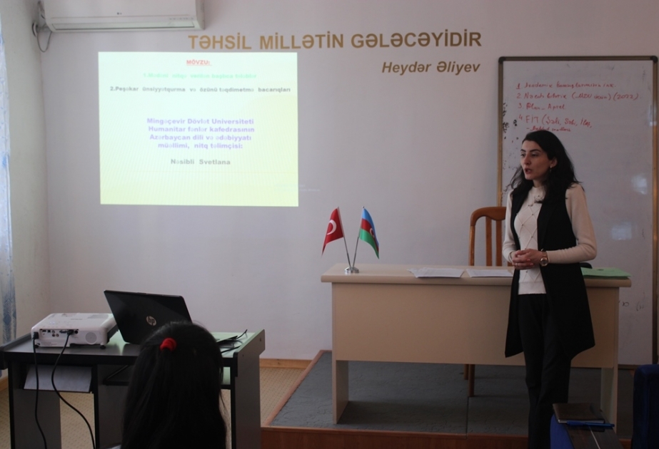 Mingəçevir Dövlət Universitetində keçirilən natiqlik təlimləri başa çatıb
