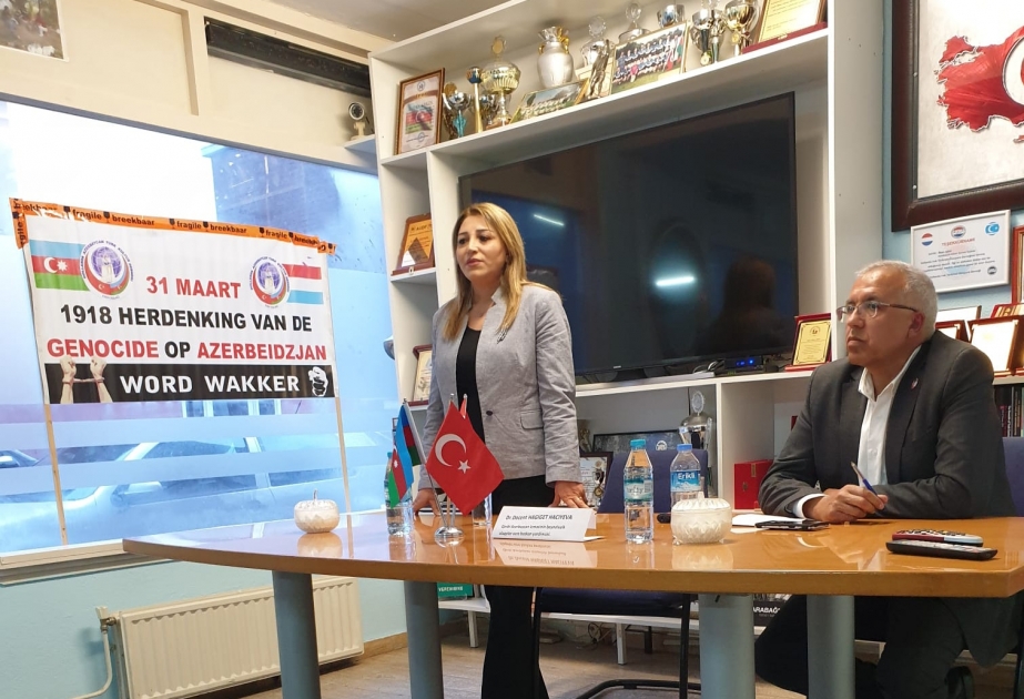 Haaqada 31 Mart soyqırımı qurbanlarının xatirəsi yad edilib