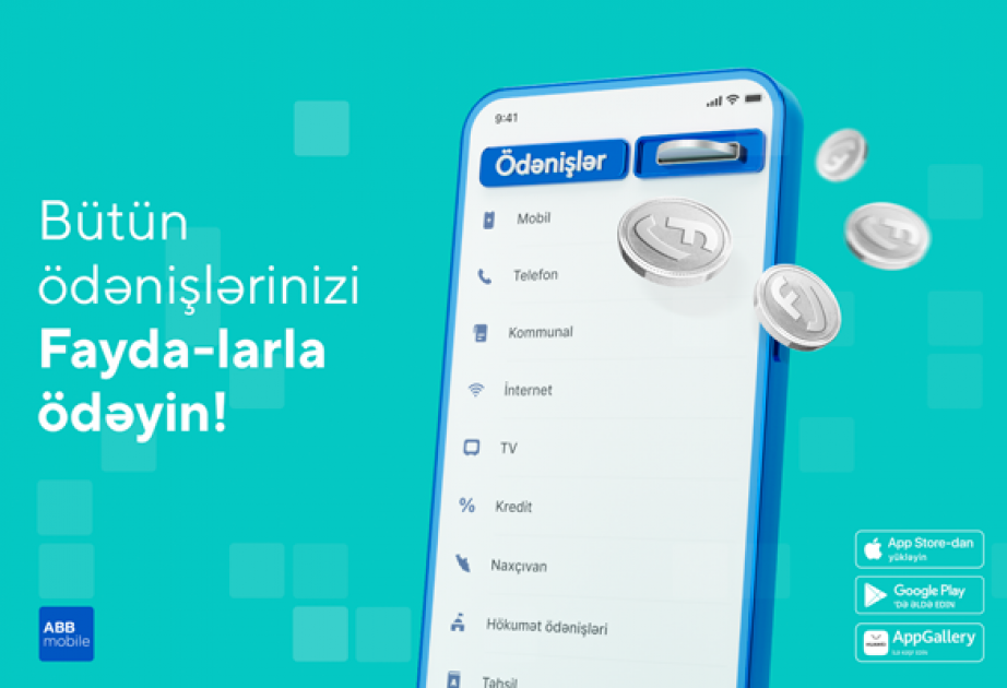®  Оплачивайте бонусами Fayda, заработанными в ABB mobile!