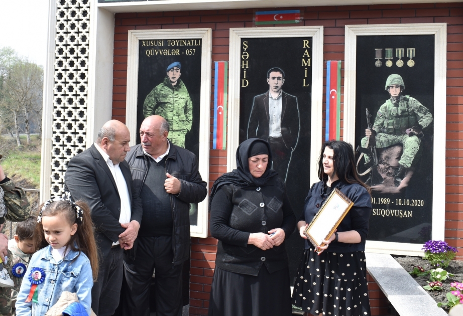 В Гахе почтена память шехида Отечественной войны