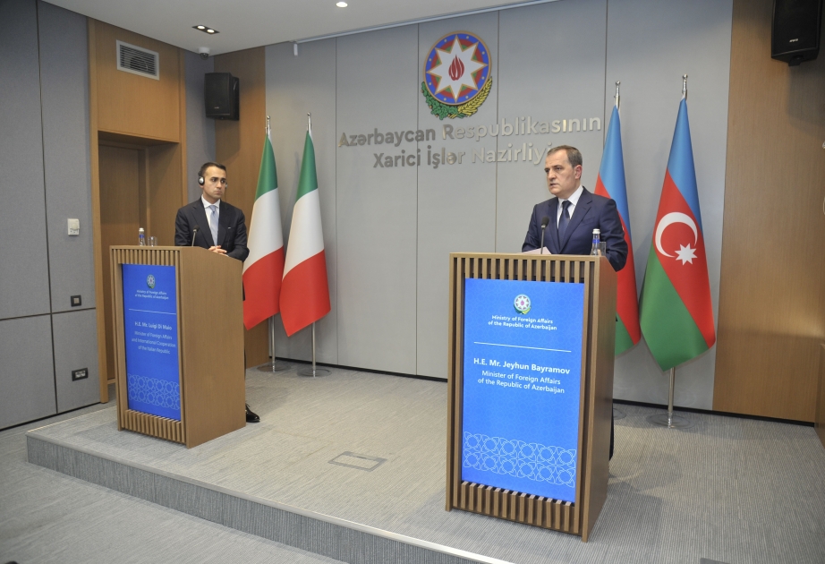 Ceyhun Bayramov: COVID pandemiyasına qarşı mübarizədə Azərbaycan və İtaliya bir-birinə tərəfdaşlar kimi yardımlar etdilər