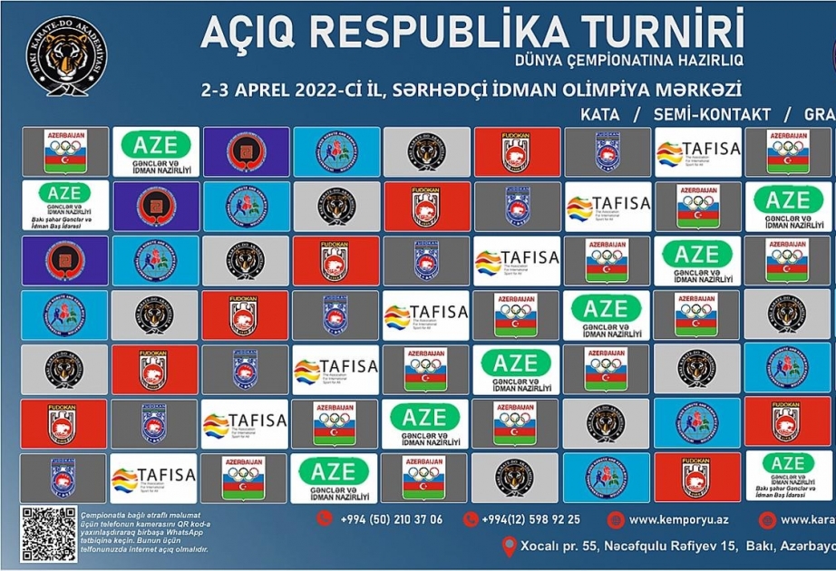 Uşaq, yeniyetmə, gənclər, böyüklər və veteranlar arasında kempo üzrə açıq respublika turniri başlayıb