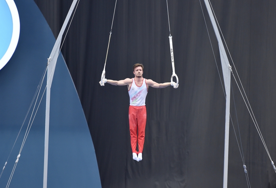 Azerbaijani gymnast takes rings bronze at Baku Apparatus World Cup finale