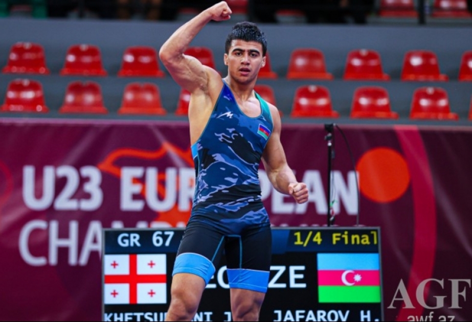 Yunan-Roma güləşi üzrə Azərbaycan millisi Avropa çempionatında növbəti medalını qazanıb