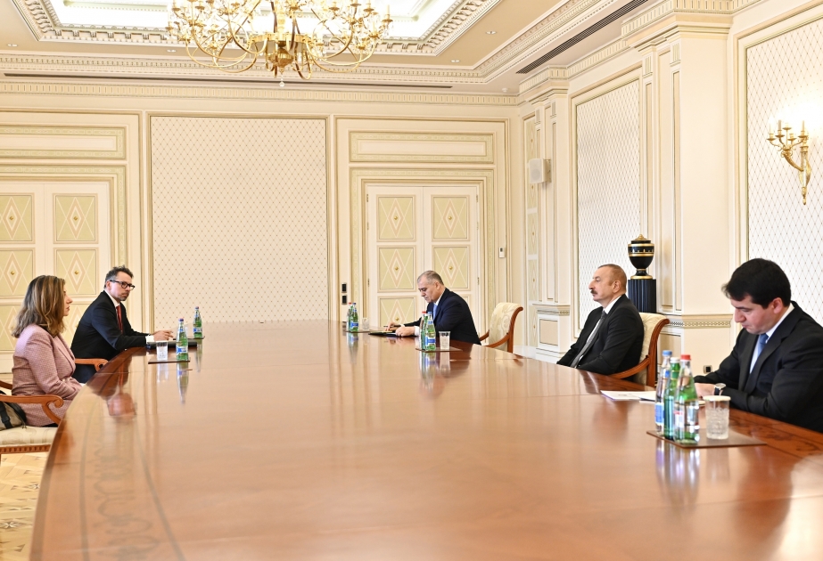 El Presidente Ilham Aliyev recibió a la Directora General de la Comisión Internacional sobre Personas Desaparecidas