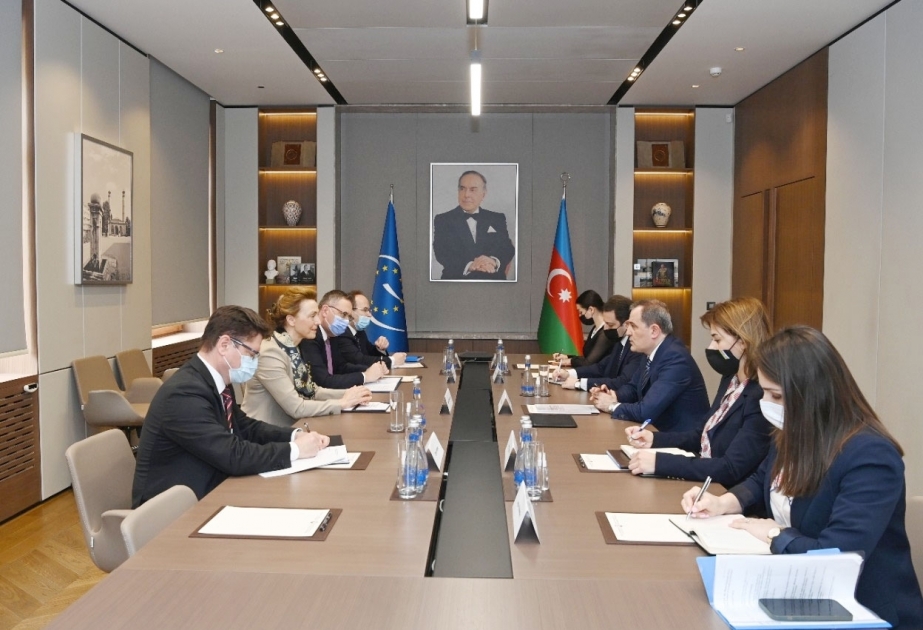 Министр иностранных дел Джейхун Байрамов встретился с генеральным секретарем Совета Европы