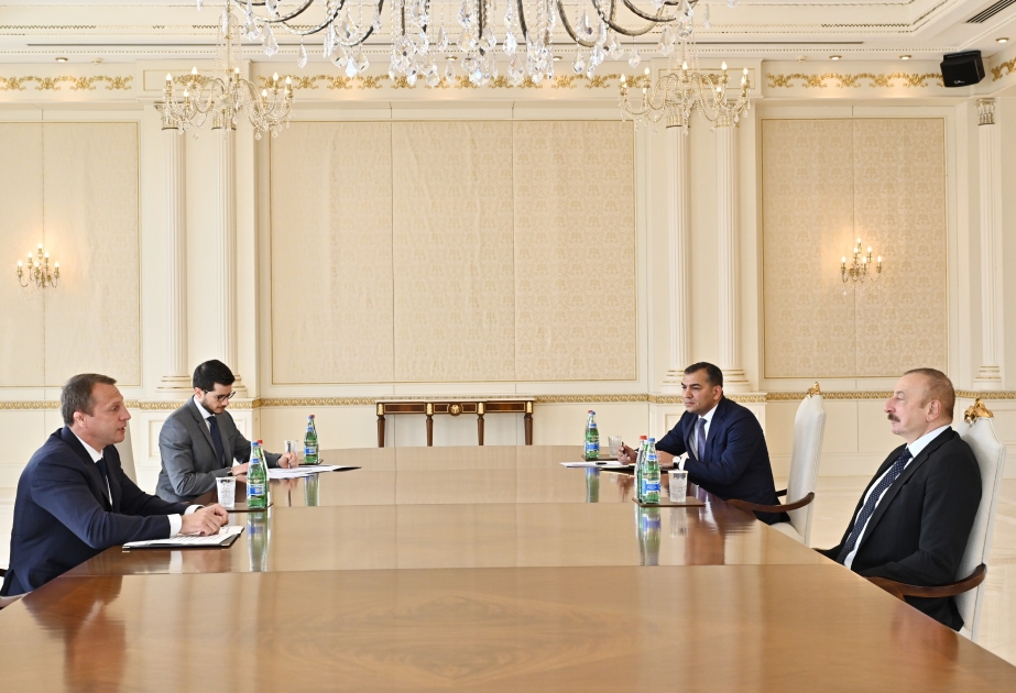 President Ilham Aliyev received co-chair of Israel-Azerbaijan Joint Intergovernmental Commission, Minister of Tourism of Israel Yoel Razvozov VIDEO
