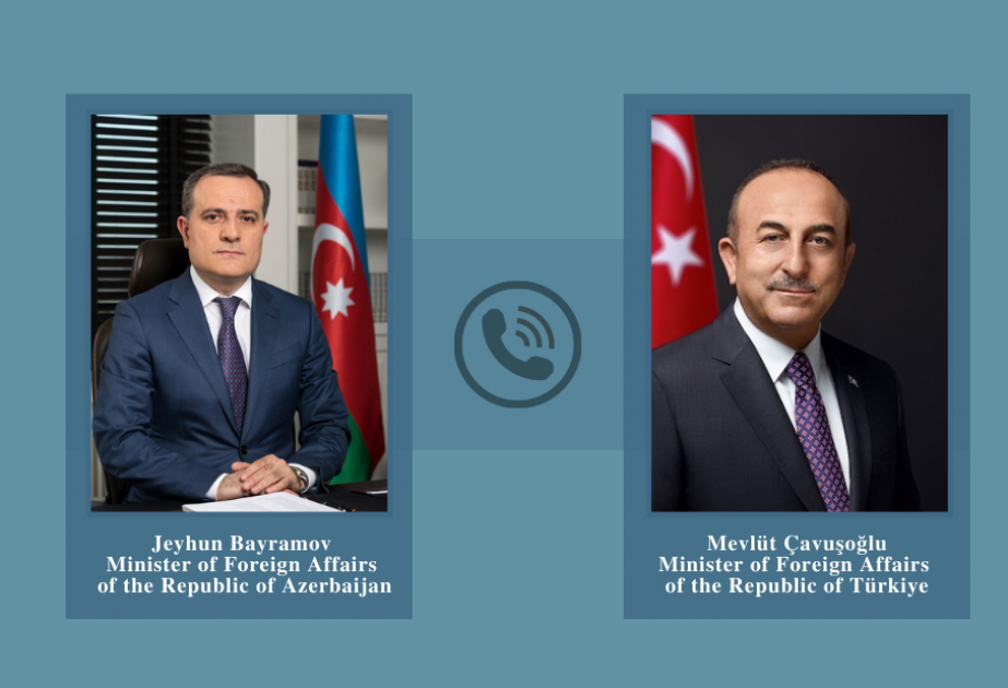 Azerbaijani, Turkish FMs hold phone talk