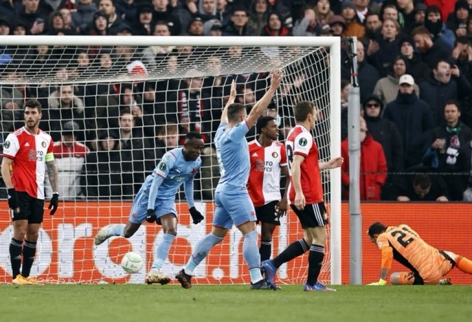 UEFA Konfrans Liqası: "Slaviya" - "Feyenoord" oyununda altı qol vurulub