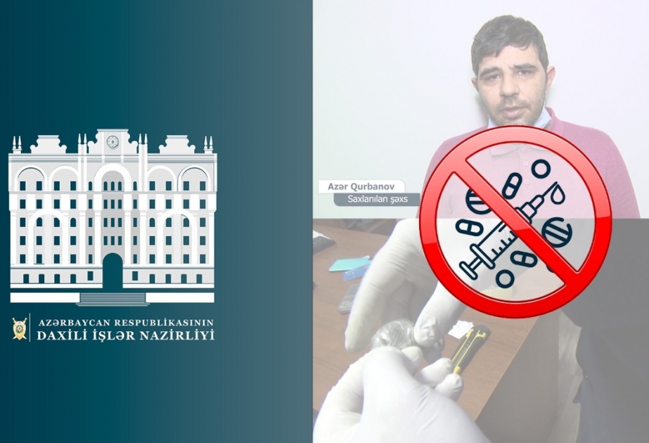 Səbail rayonunda narkotik maddələrin satışı ilə məşğul olan şəxs tutulub VİDEO