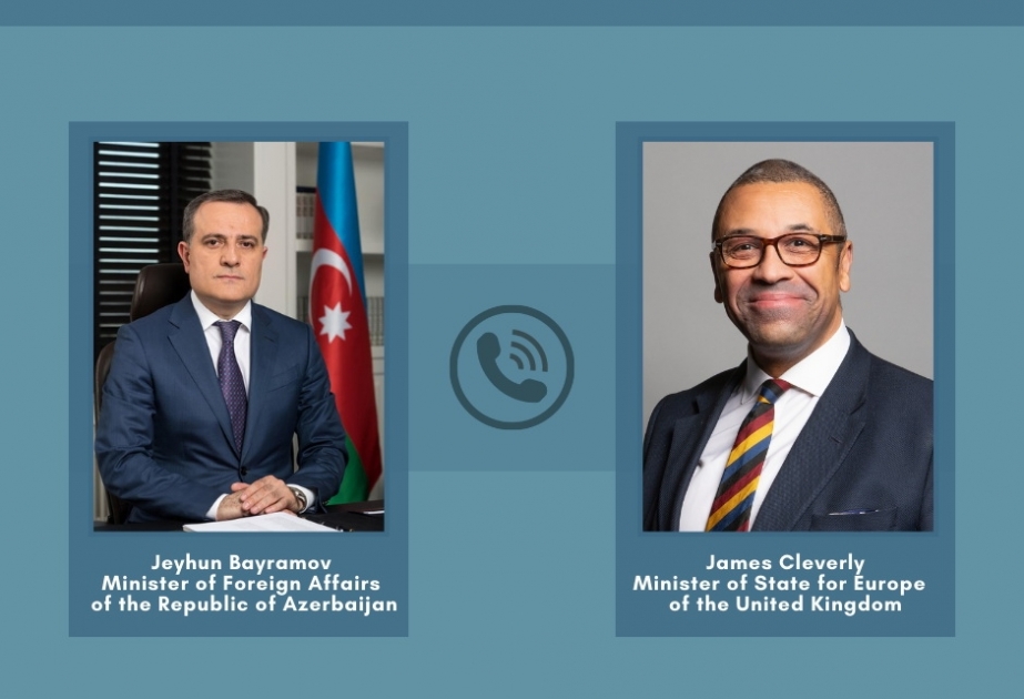 Ceyhun Bayramov və britaniyalı həmkarı Brüssel görüşünün nəticələrini müzakirə ediblər