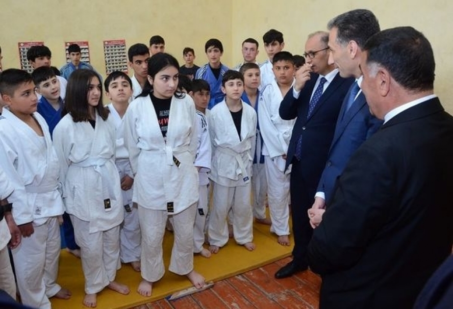 Azərbaycan Cüdo Federasiyasının prezidenti Sabirabadda məşqçilər və cüdoçularla görüşüb