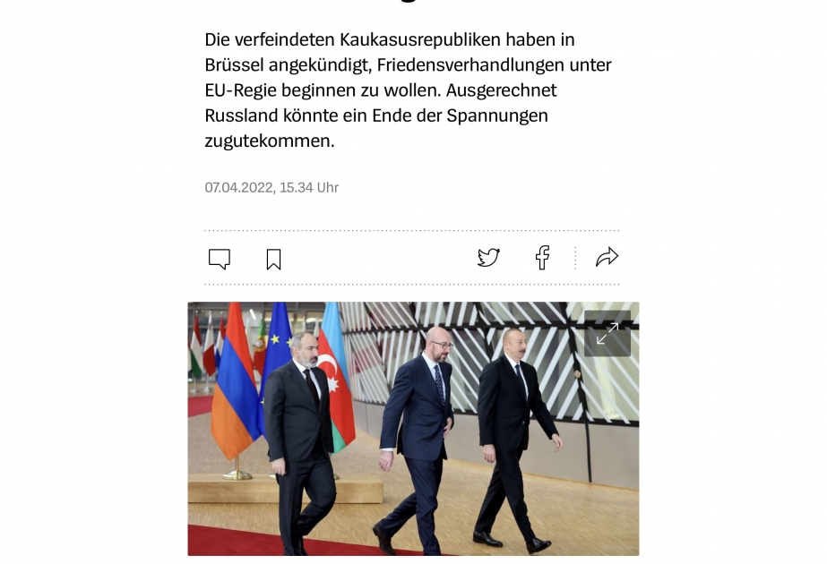 “dpa” xəbər agentliyi Brüssel şəhərində keçirilmiş üçtərəfli görüşdən yazıb